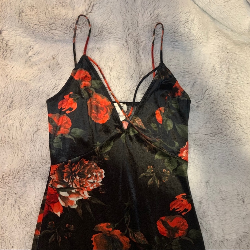 Soft polyester floral dress